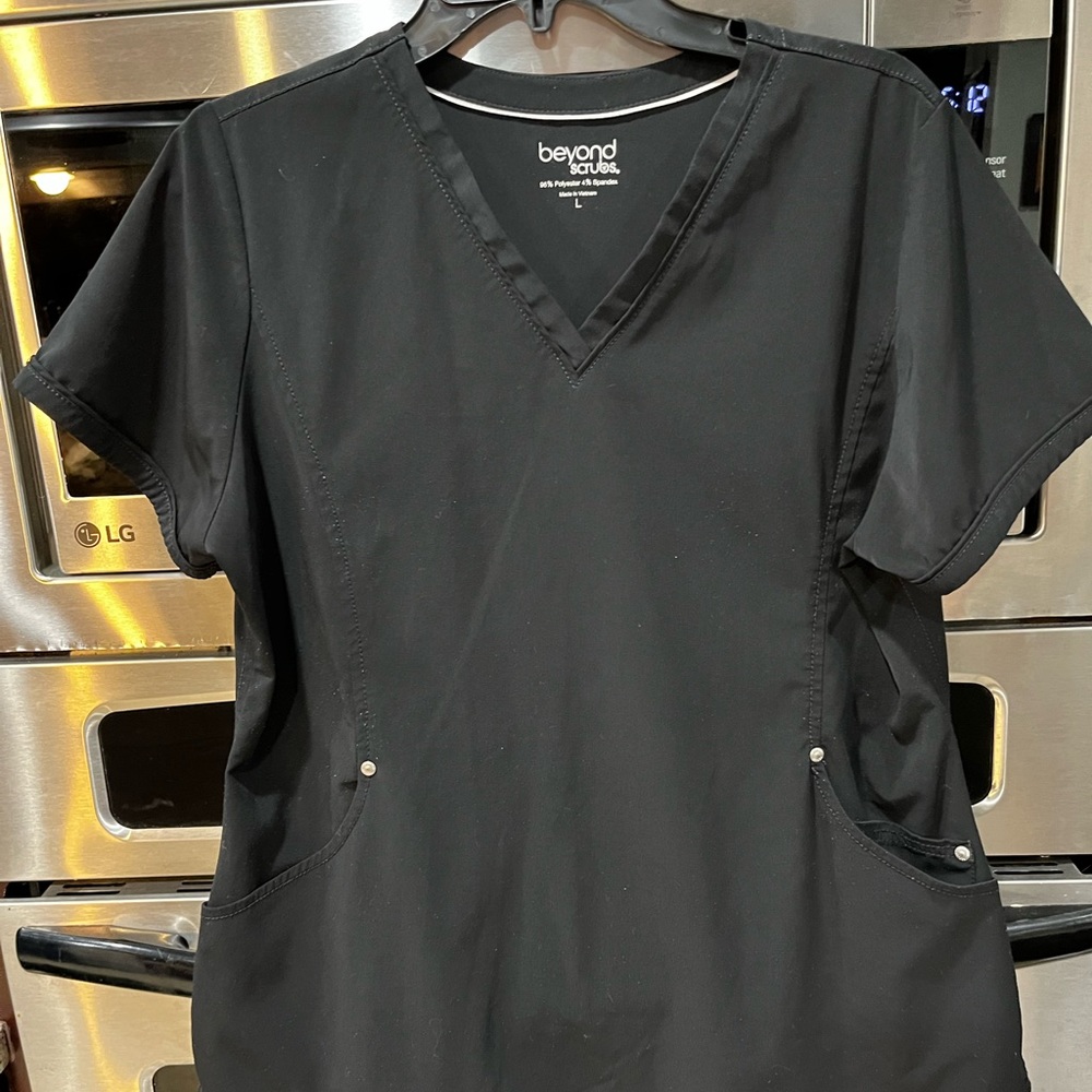 Black scrub top